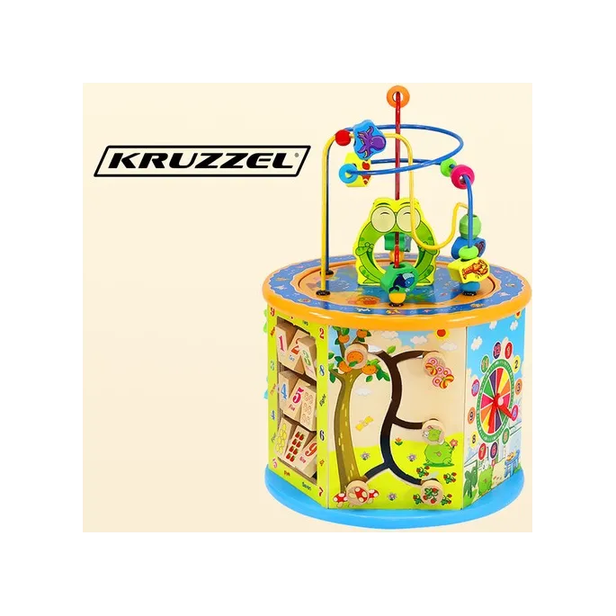 przeplatanka z kolorowymi elementami na górnej części kostki