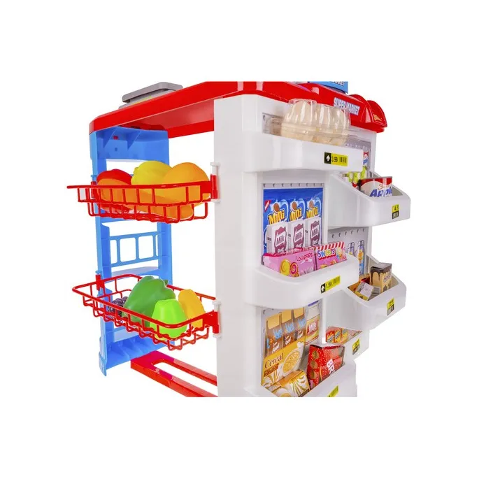 zestaw warzyw i owoców do supermarketu zabawkowego