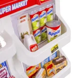 zabawkowe pieniądze i skaner w zestawie supermarketowym