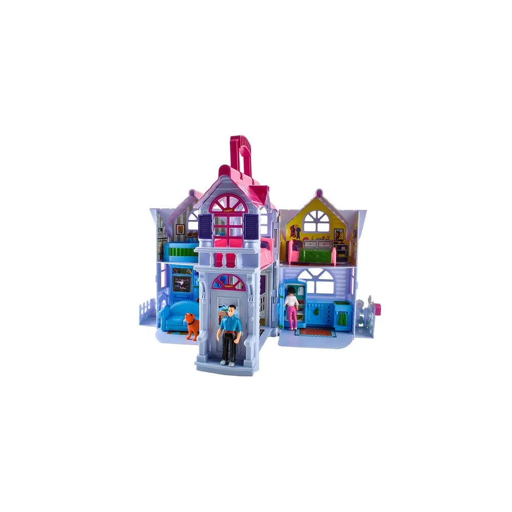 Zbliżenie na mebelki dostępne w zestawie z domkiem