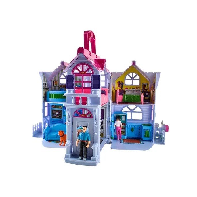 Zbliżenie na mebelki dostępne w zestawie z domkiem