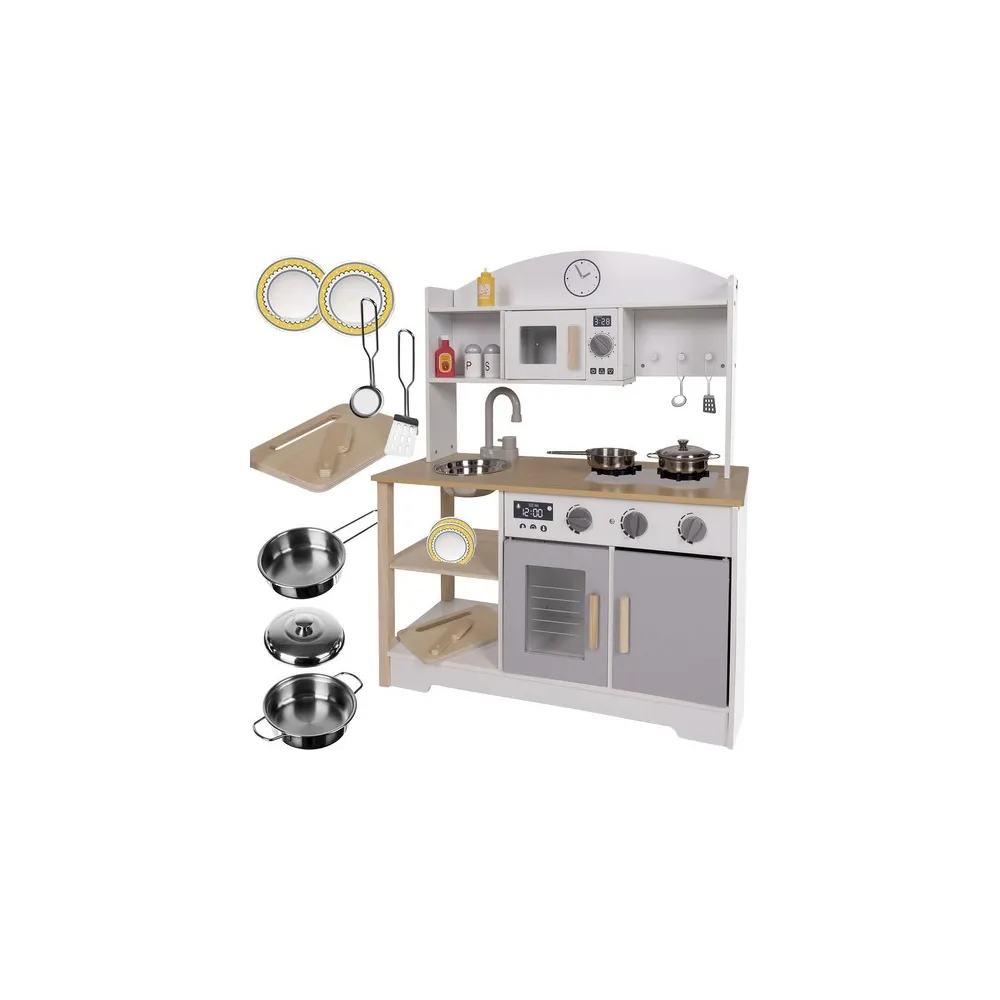 drewniana kuchnia kruzzel 21933 w całości na białym tle