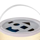 Wiaderko na klocki z uchwytem i sorterem na pokrywce