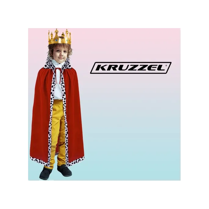 Berło z czerwonym ozdobnym klejnotem w zestawie królewskim