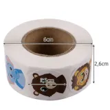 naklejki motywacyjne na pergaminowej rolce o długości 6 cm