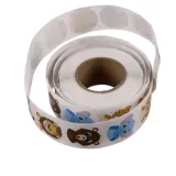 kolorowe naklejki motywacyjne przygotowane do odklejenia z rolki