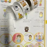 naklejki na rolce pokazujące różne emocje zwierzaków