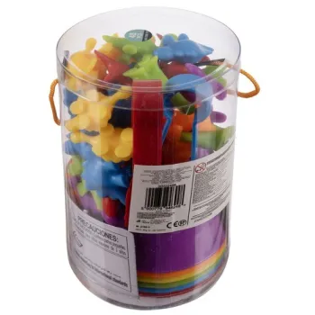 figurka dinozaura w żywym kolorze z bliska