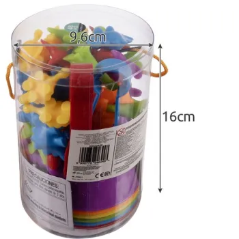 sortowanie dinozaurów do miseczek według kolorów