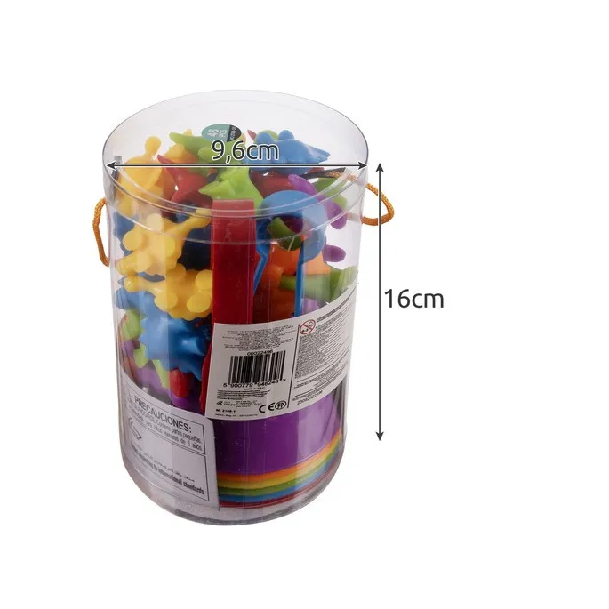 sortowanie dinozaurów do miseczek według kolorów