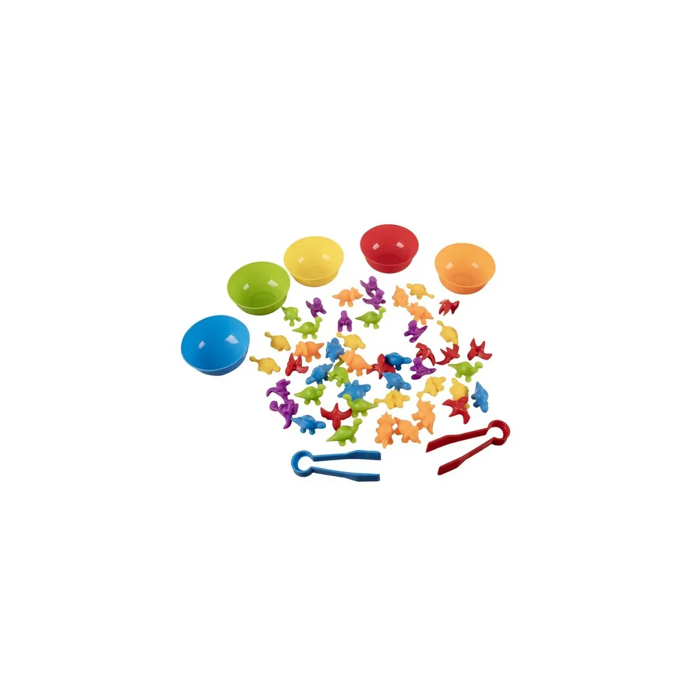 pęseta do przenoszenia dinozaurów w zestawie