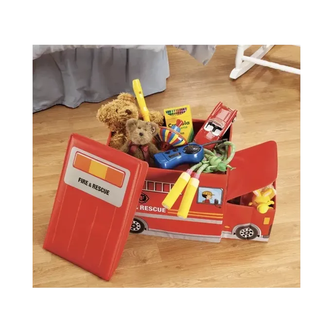 składana skrzynia dziecięca z motywem pojazdu ratunkowego