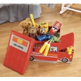 składana skrzynia dziecięca z motywem pojazdu ratunkowego