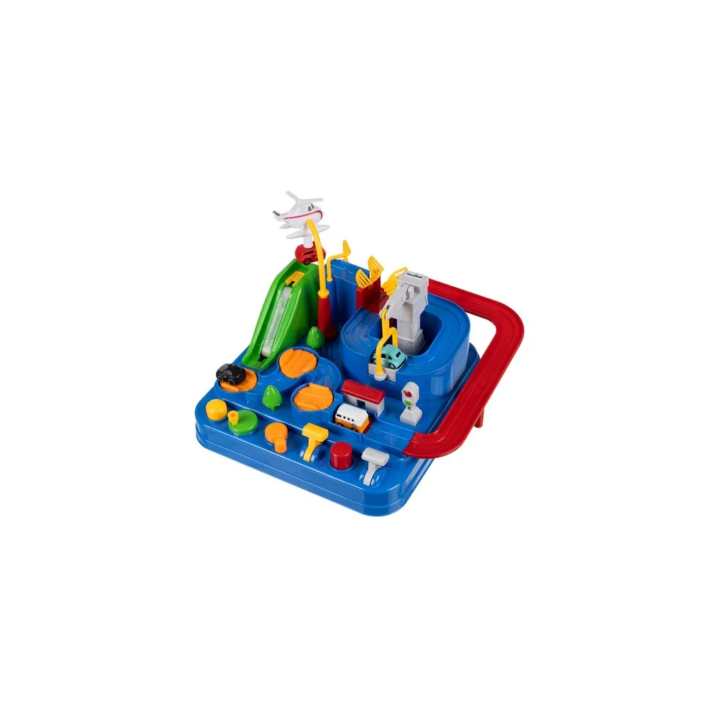 Widok całego zestawu z rozłożonym torem przeszkód