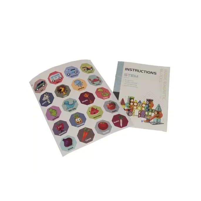 opakowanie klocków magnetycznych z widocznymi wymiarami