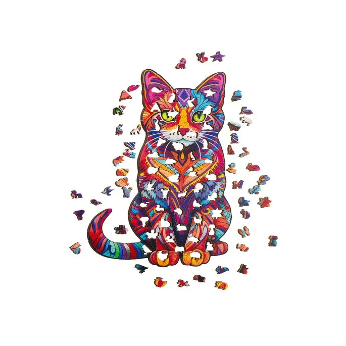 Fragment układanki pokazujący różnorodne barwy elementów