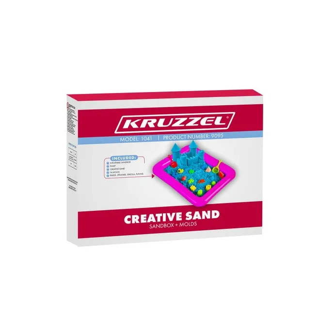 zbliżenie na niebieski piasek kwarcowy do zabawy