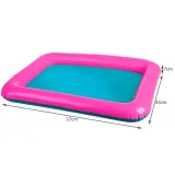 akcesoria do piasku w zestawie, łopatka, grabki i sito