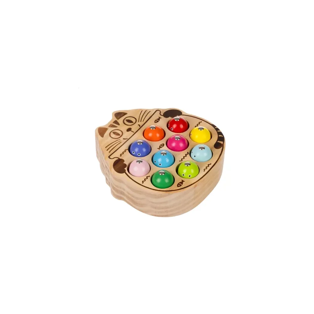 elementy zestawu gry łowienie rybek ułożone obok siebie