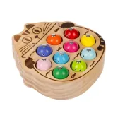 elementy zestawu gry łowienie rybek ułożone obok siebie