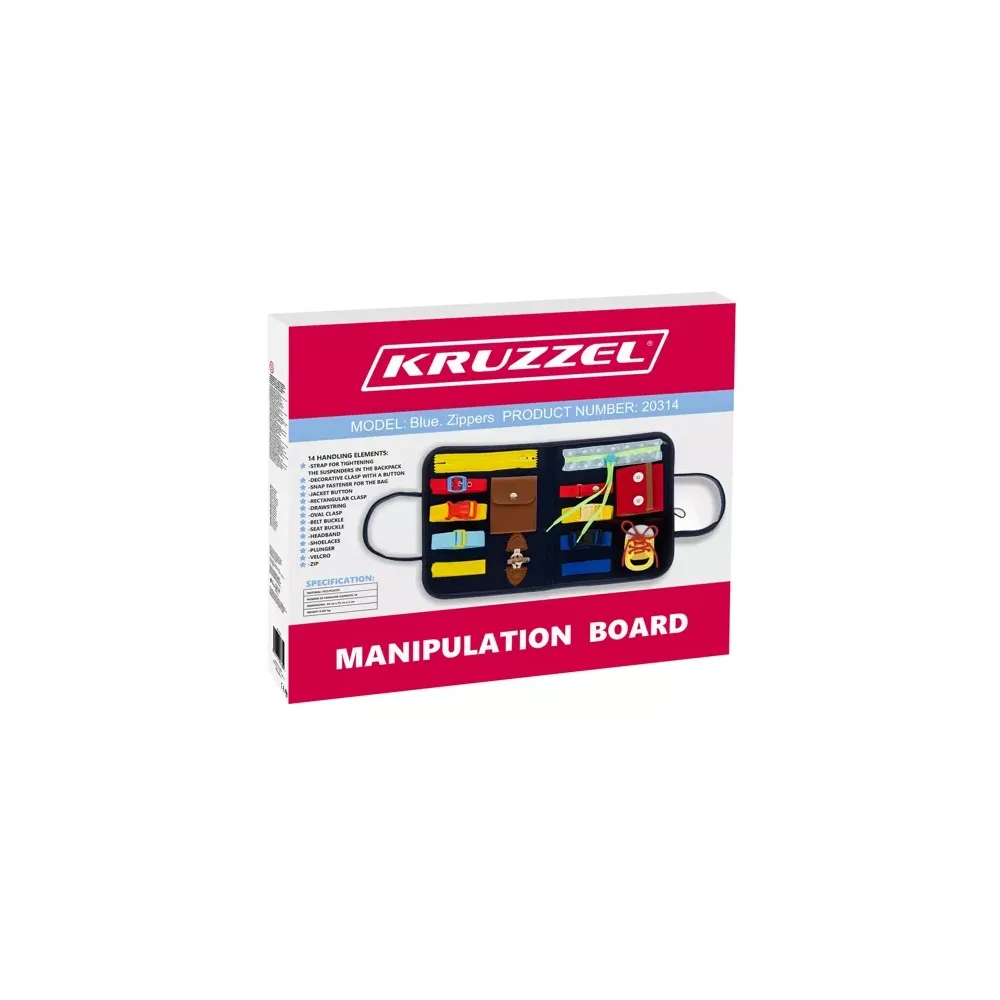 zbliżenie na kolorowe elementy manipulacyjne tablicy 23618