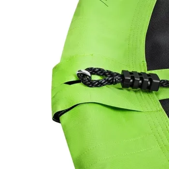 widok całej huśtawki z zamontowanymi linami