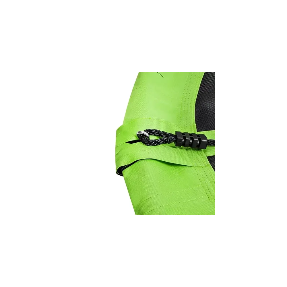 widok całej huśtawki z zamontowanymi linami