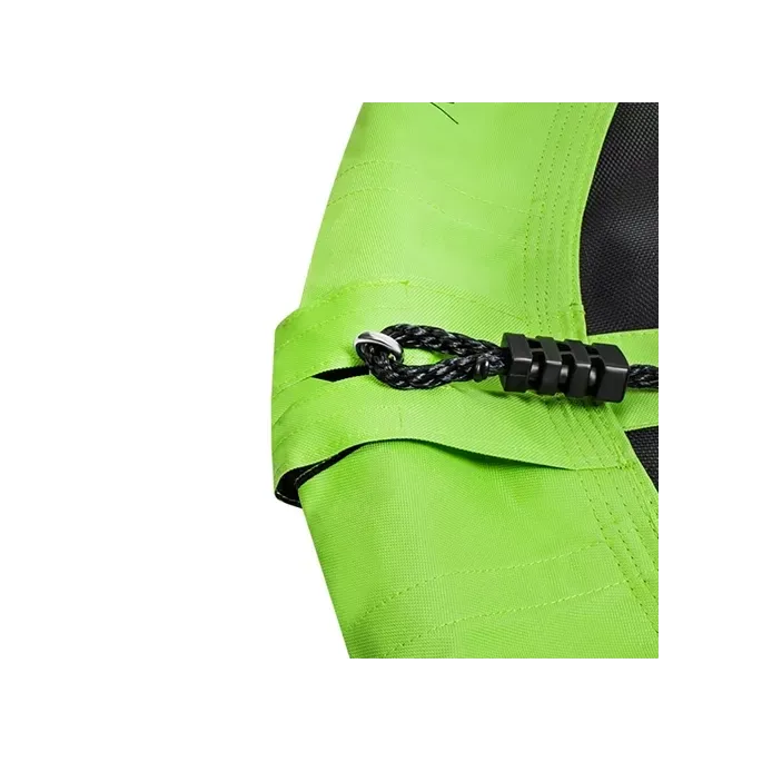 widok całej huśtawki z zamontowanymi linami