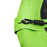 widok całej huśtawki z zamontowanymi linami