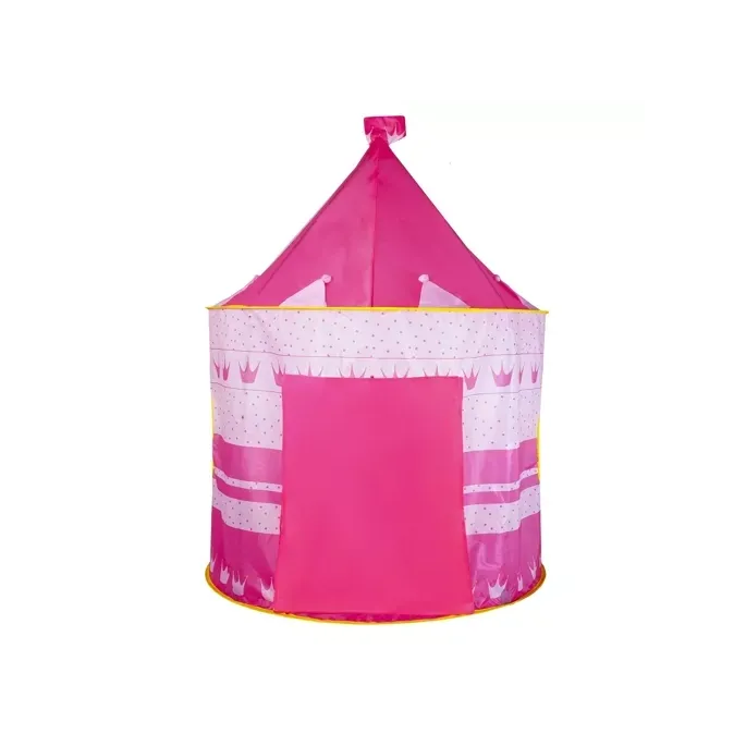 widok na namiot dziecięcy z pokrowcem obok