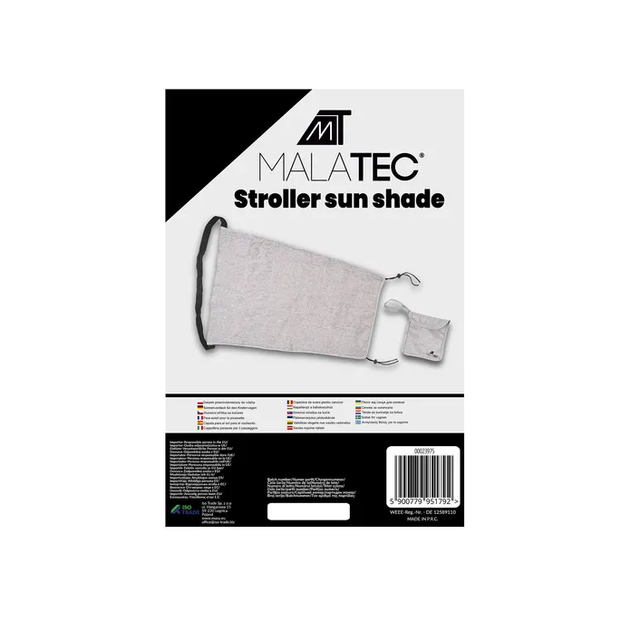 Zbliżenie na materiał wodoodporny daszka na wózek