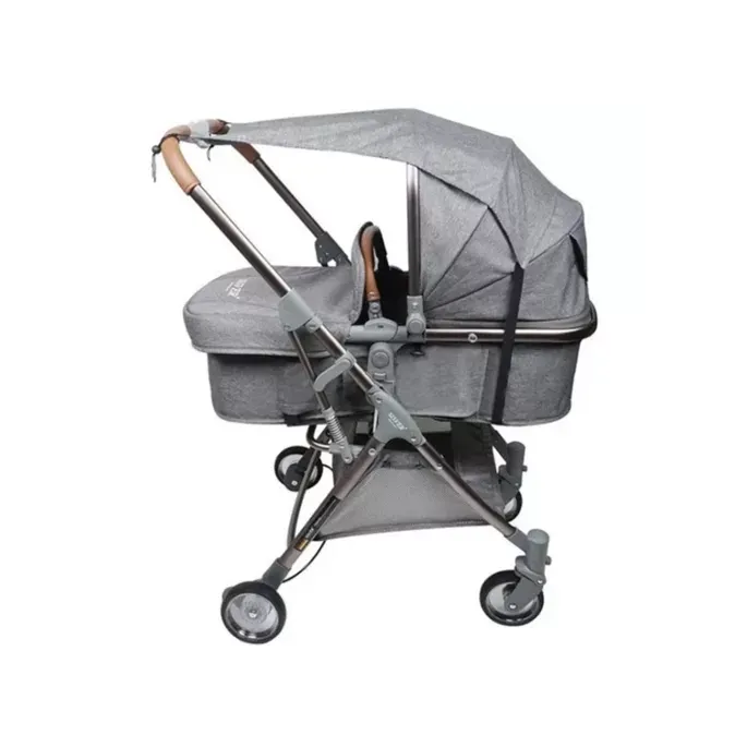 Widok na regulację daszka przeciwsłonecznego przy pomocy sznurka