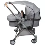 Widok na regulację daszka przeciwsłonecznego przy pomocy sznurka