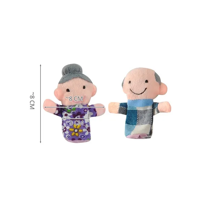 Zbliżenie na zestaw pacynek do zabawy w teatrzyk