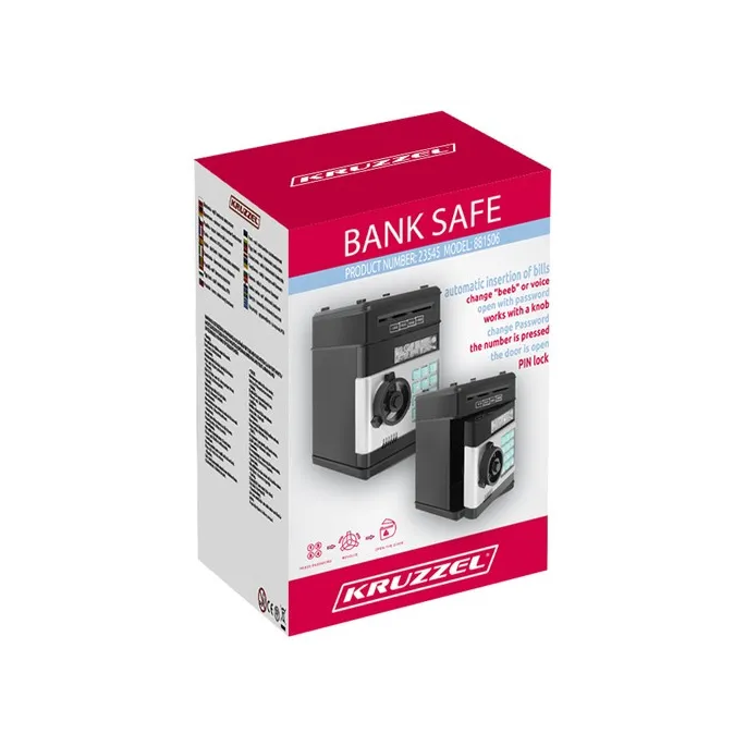 zbliżenie na klawiaturę z kodem pin skarbonki sejfu