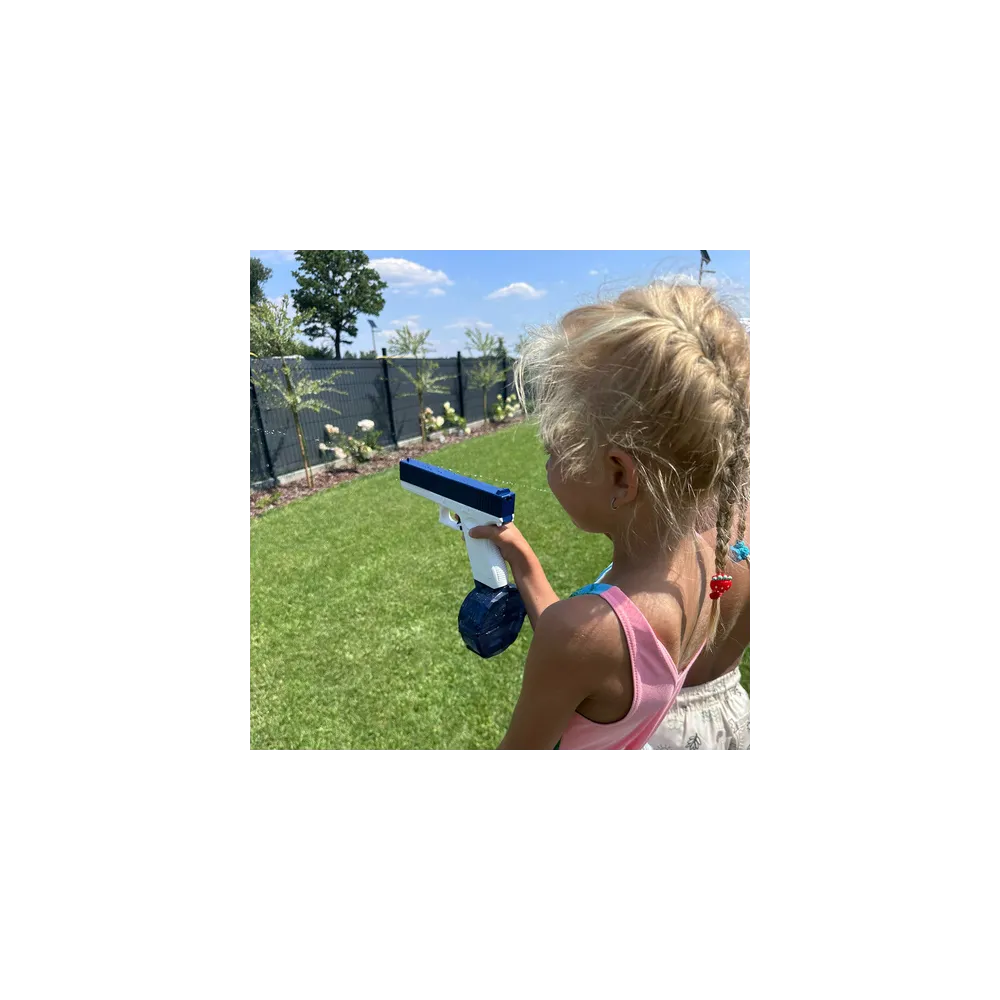 Pistolet na wodę o długości 20,5 cm, ważący 0,3 kg