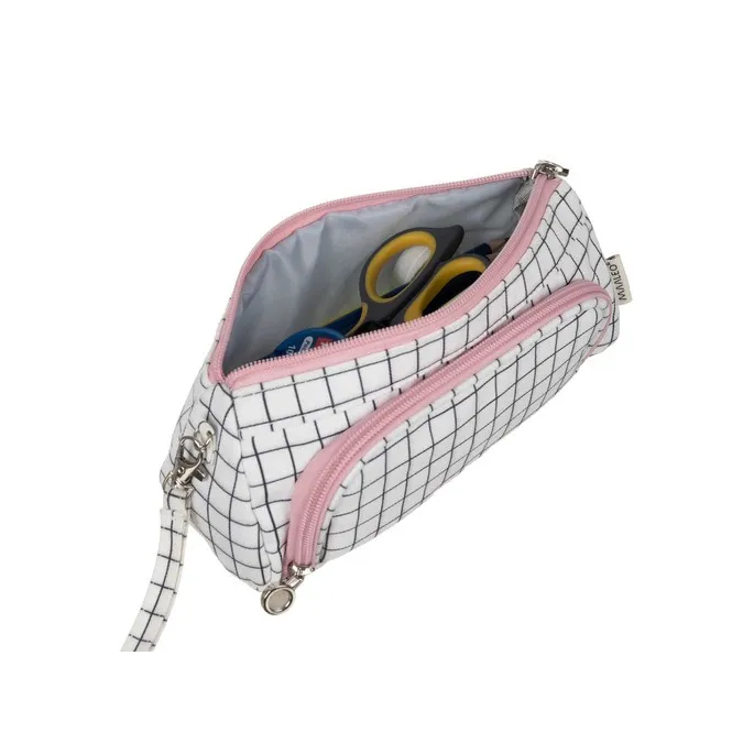 zbliżenie na materiał piórnika – płótno bawełniane