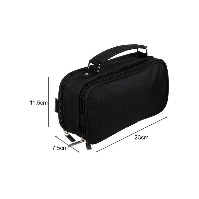 Podwójny piórnik z zamkniętymi suwakami