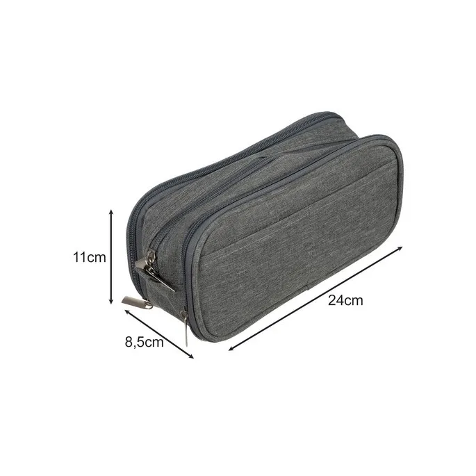 Pojemny szary organizer Maaleo z widocznymi kieszonkami