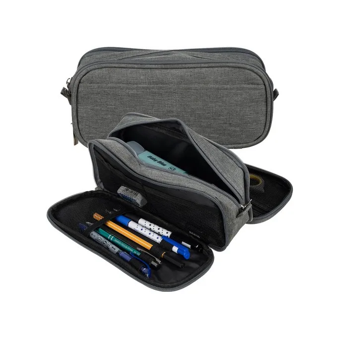 Zbliżenie na elastyczne uchwyty na przybory w piórniku Maaleo