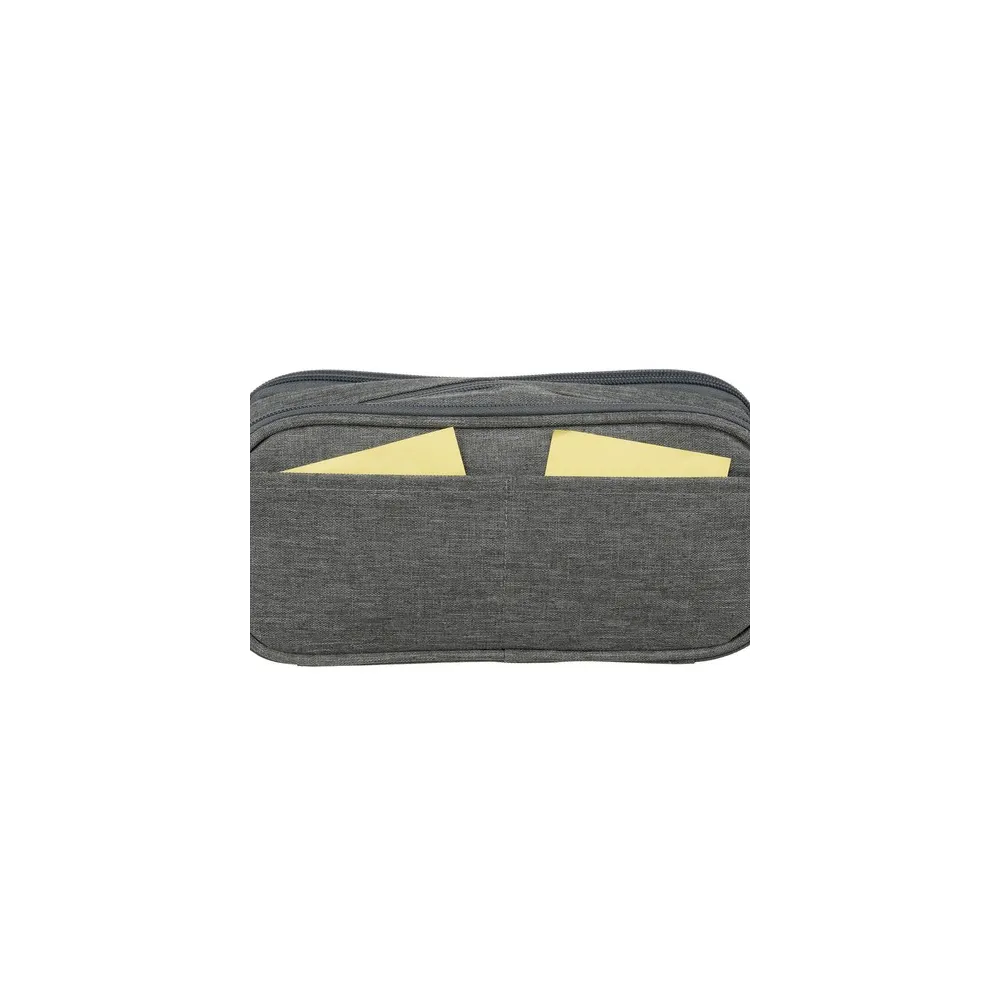 Nowoczesny styl i wykończenie szarego piórnika Maaleo