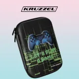 Wnętrze piórnika z miejscem na kredki, pisaki i tablet