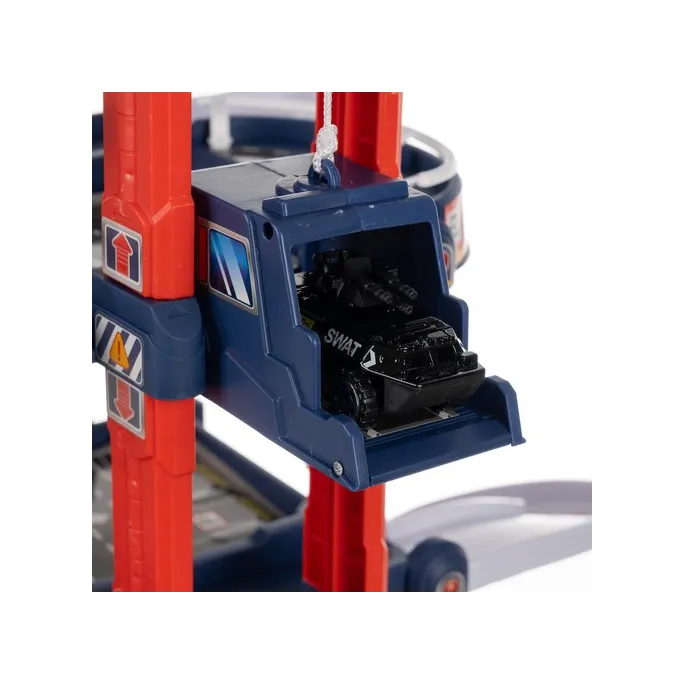 detal barierek bezpieczeństwa każdego poziomu garażu