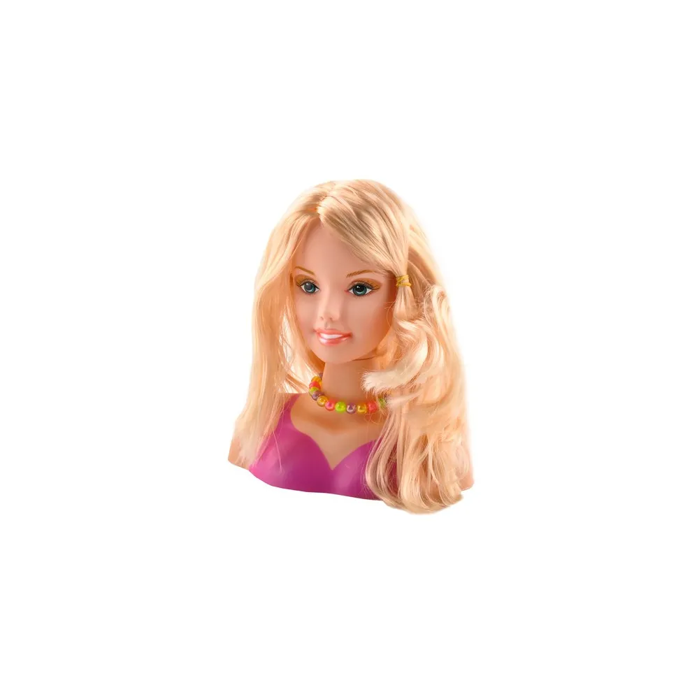 Fryzura ułożona z dołączonych kolorowych spinek