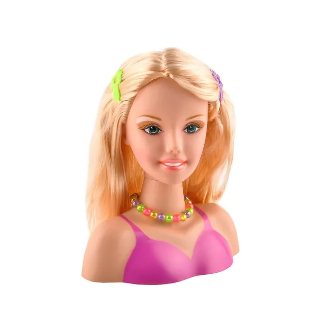 Zestaw akcesoriów, w tym pasemka i naszyjnik na stoliku