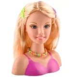 Zestaw akcesoriów, w tym pasemka i naszyjnik na stoliku