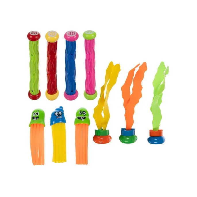 Ruchome wodorosty i liście z pianki EVA prezentowane w wodzie