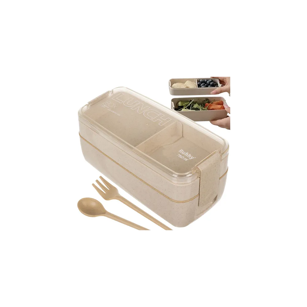 lunchbox 750ml Ruhhy 24528 na tle białego stołu