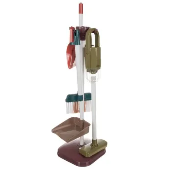 szczotka do szorowania zamontowana na stojaku transportowego wózka