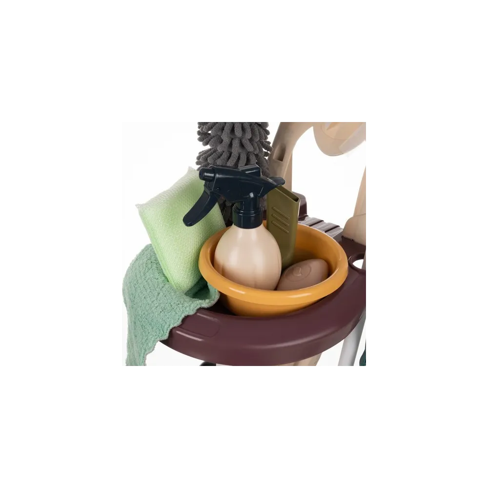 miotełka do kurzu z mikrofibry w dziecięcym zestawie do sprzątania